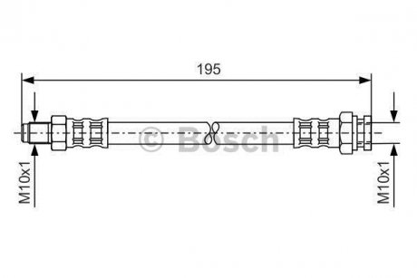 Шланг гальмівний BOSCH 1987476152 (фото 1)
