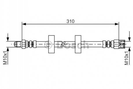 Гальмівний шланг BOSCH 1 987 476 217 (фото 1)