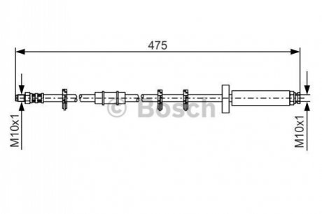 Гальмівний шланг BOSCH 1 987 476 329 (фото 1)
