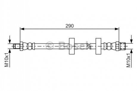 Шланг гальмівний BOSCH 1987476334 (фото 1)