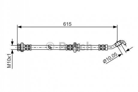 Шланг гальмівний BOSCH 1 987 476 362 (фото 1)
