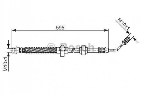 Шланг гальмівний BOSCH 1 987 476 374 (фото 1)