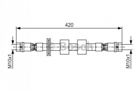 Гальмівний шланг BOSCH 1987476414 (фото 1)