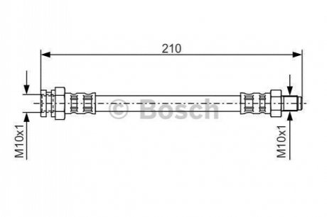 Шланг тормозной BOSCH 1987476502 (фото 1)
