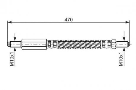 Шланг гальмівний BOSCH 1987476595 (фото 1)