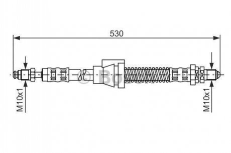 Шланг гальмівний BOSCH 1 987 476 605 (фото 1)