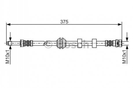 Гальмівний шланг BOSCH 1987476626 (фото 1)