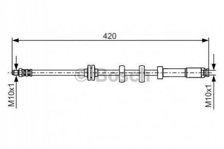 Шланг гальмівний BOSCH 1987476637 (фото 1)