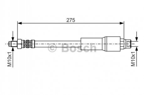 Шланг тормозной BOSCH 1 987 476 649 (фото 1)