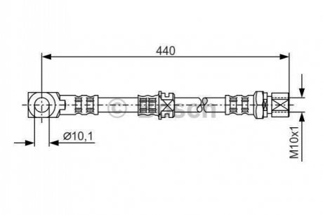 Шланг гальмівний BOSCH 1987476694 (фото 1)