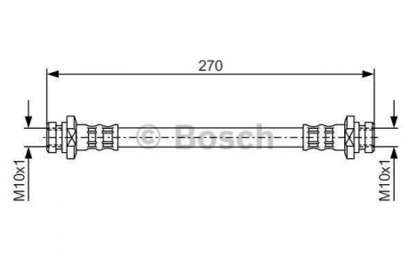 Шланг гальмівний BOSCH 1987476737 (фото 1)