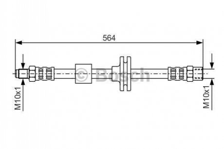 Гальмівний шланг BOSCH 1987476752 (фото 1)
