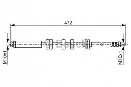 Гальмівний шланг BOSCH 1 987 476 769 (фото 1)