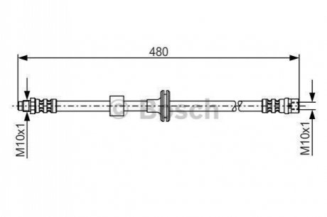 Гальмівний шланг BOSCH 1987476778 (фото 1)