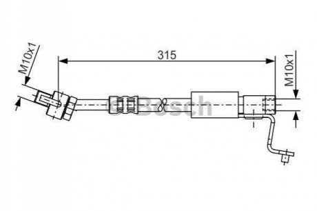 Шланг гальмівний BOSCH 1987476811 (фото 1)