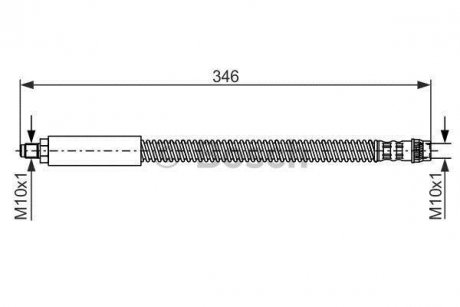 Шланг гальмівний BOSCH 1987476859 (фото 1)