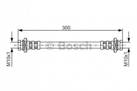Тормозной шланг BOSCH 1987476908 (фото 1)