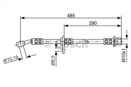 Шланг гальмівний BOSCH 1987476989 (фото 1)