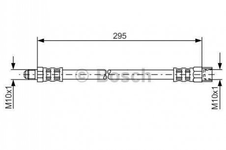 Гальмівний шланг BOSCH 1987481015 (фото 1)