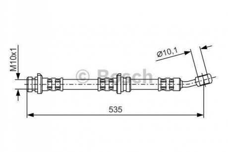 Шланг гальмівний BOSCH 1987481025 (фото 1)