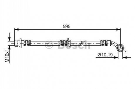 Шланг гальмівний BOSCH 1987481027 (фото 1)