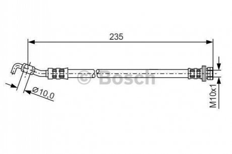 Шланг гальмівний BOSCH 1987481177 (фото 1)