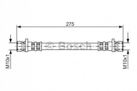 Шланг гальмівний BOSCH 1987481210 (фото 1)