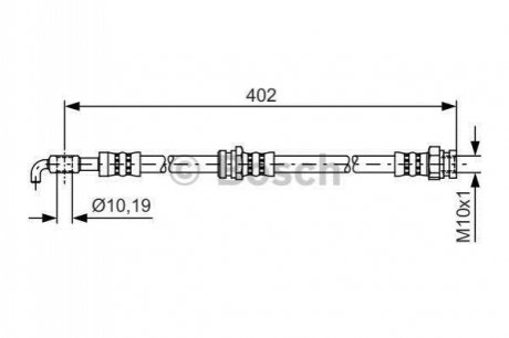 Шланг гальмівний BOSCH 1987481445 (фото 1)