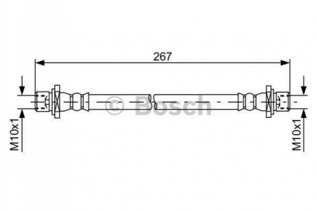 Гальмівний шланг BOSCH 1987481584 (фото 1)