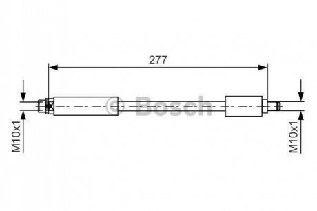 Шланг гальмівний BOSCH 1987481616 (фото 1)