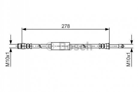 Гальмівний шланг BOSCH 1 987 481 617 (фото 1)