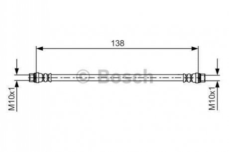 Гальмівний шланг BOSCH 1 987 481 625 (фото 1)