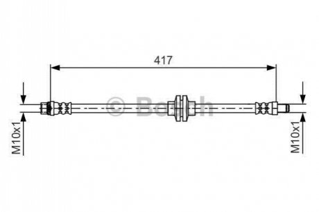 Гальмівний шланг BOSCH 1 987 481 626 (фото 1)