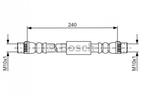 Тормозной шланг BOSCH 1987481666 (фото 1)