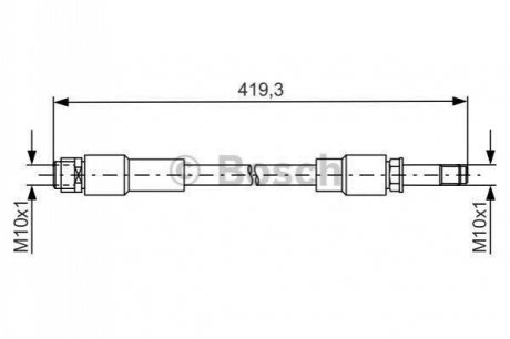 Шланг гальмівний, еластичний BOSCH 1987481674 (фото 1)