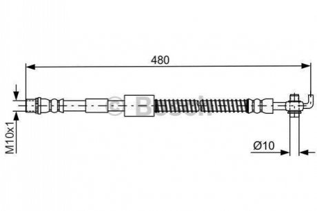 Шлангопровод BOSCH 1987481686 (фото 1)