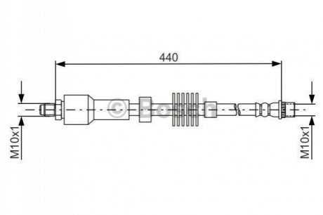 Тормозной шланг BOSCH 1987481688 (фото 1)