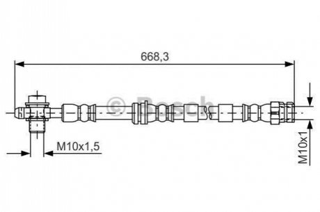 Тормозной шланг BOSCH 1 987 481 693 (фото 1)