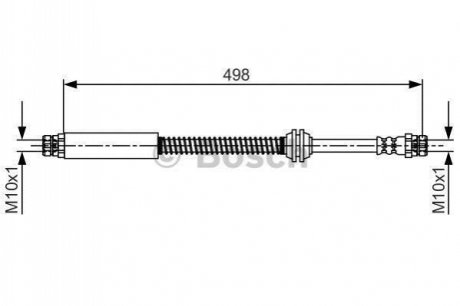Гальмівний шланг BOSCH 1 987 481 711 (фото 1)