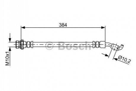 Шланг гальмівний BOSCH 1987481884 (фото 1)