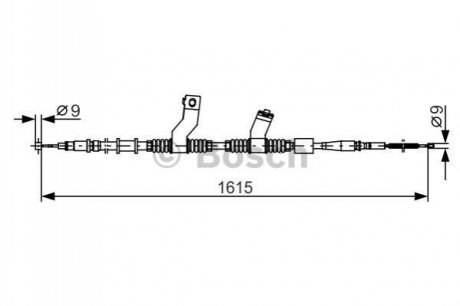 Гальмівний трос BOSCH 1987482353 (фото 1)