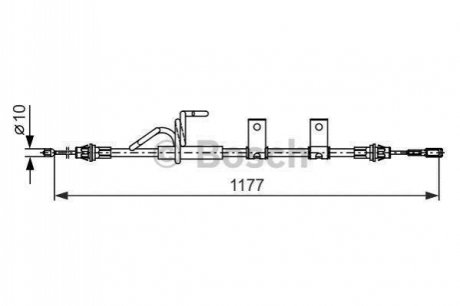Гальмівний трос BOSCH 1987482404 (фото 1)