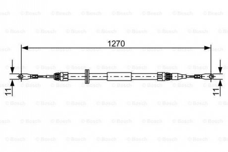 Трос BOSCH 1987482501 (фото 1)