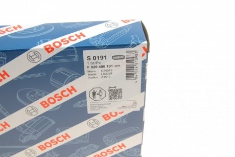 Фильтр воздушный BOSCH F 026 400 191 (фото 1)