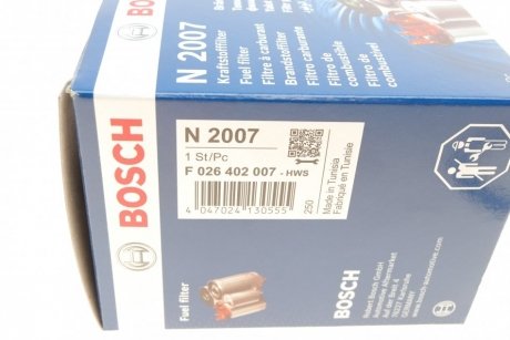 Фильтр топливный BOSCH F 026 402 007 (фото 1)