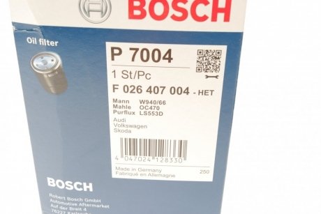 Фільтр масляний BOSCH F 026 407 004 (фото 1)