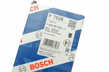 Фильтр масляный MB Atego 98- (OM902/906) BOSCH F 026 407 026 (фото 1)