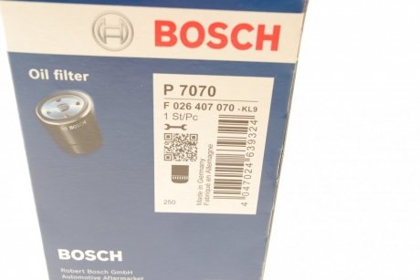 Фільтр масляний BOSCH F 026 407 070 (фото 1)