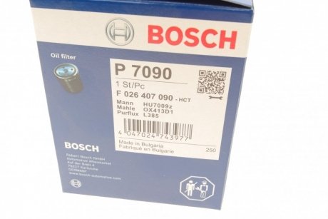 Фільтр масляний BOSCH F 026 407 090 (фото 1)