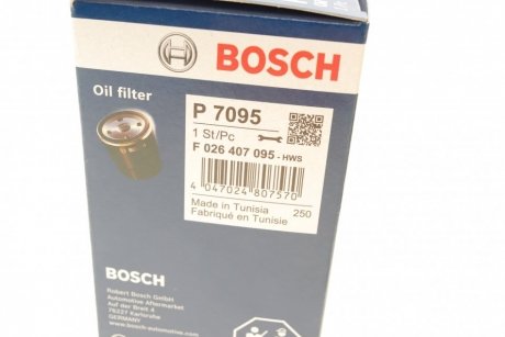 Фильтр масляный BOSCH F 026 407 095 (фото 1)